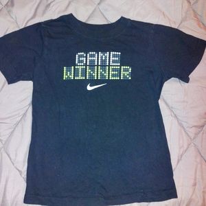 Nike Game Winner graphic tee,boys size small.